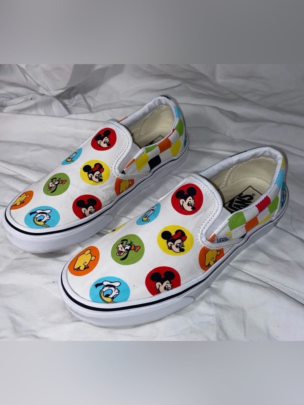 Vans Disney  Mickey & Friends 50th Anniversary Slip on Skate Sneakers Unisex
